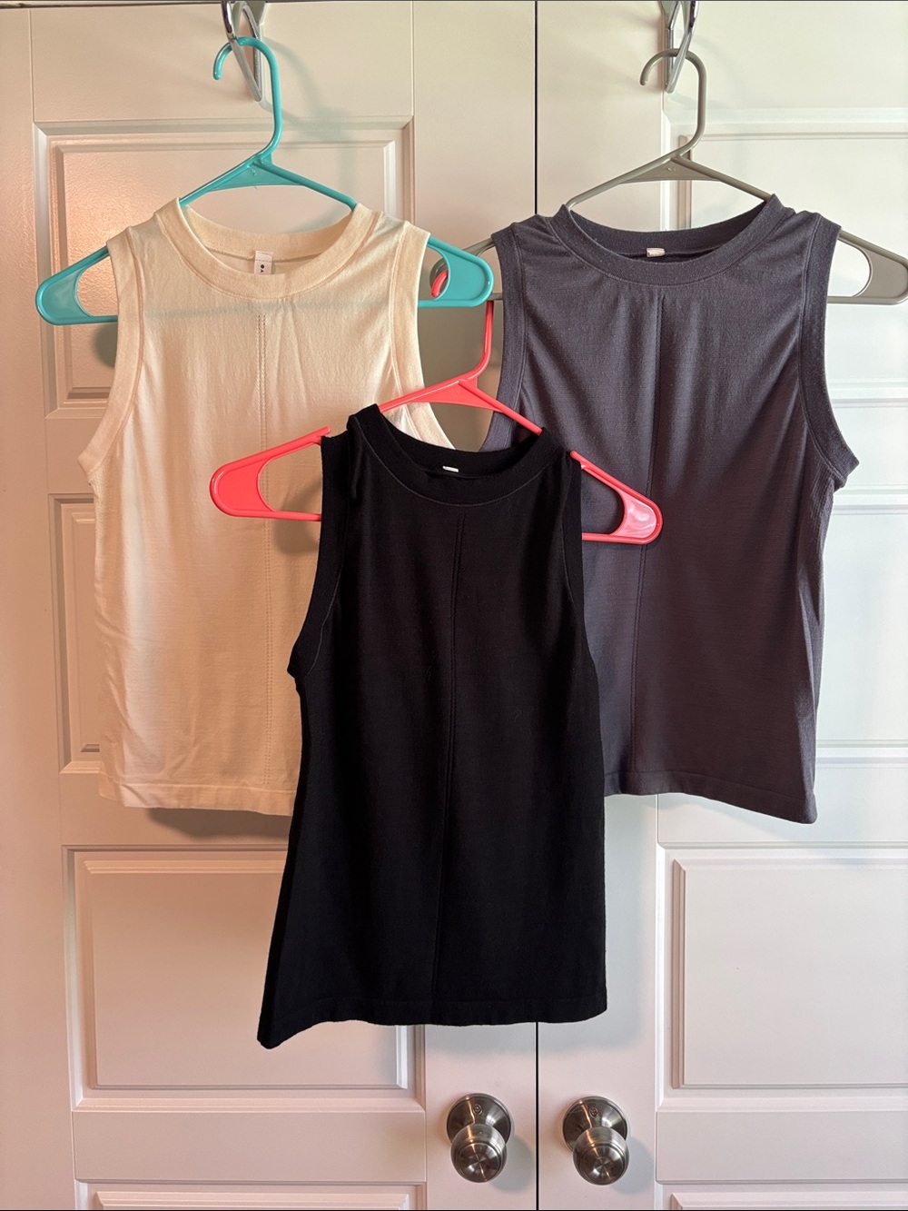 Athleta Ascent Tank Black, White,  Purple